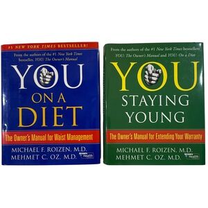 YOU On A Diet and Staying Young Michael Roizen Mehmet Oz 2 Book‎ Set Health